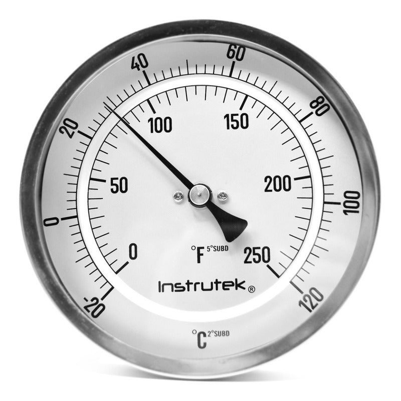 Refrigeration Thermometer 5 ¨-20 A 120°c Stem 6¨ Thread 1/2