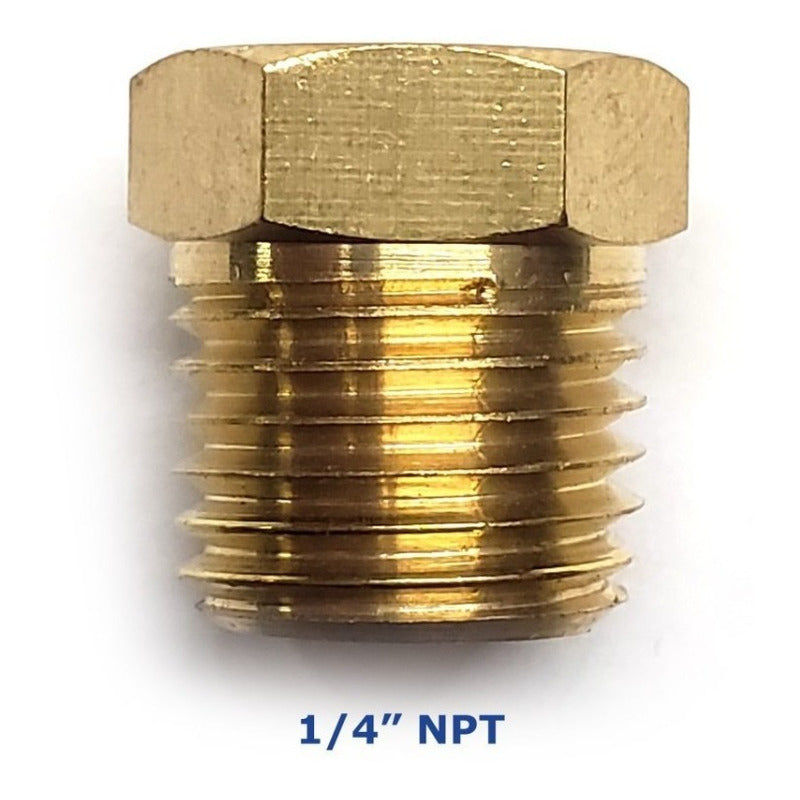 1/4 Npt Male Brass Plug (gold)