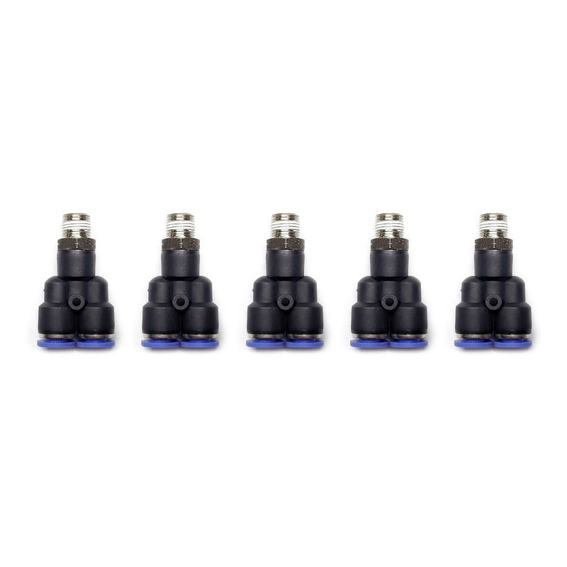5 Pc of Quick Pneumatic Connector/Fitting Yee 1/8 Npt X 6mm