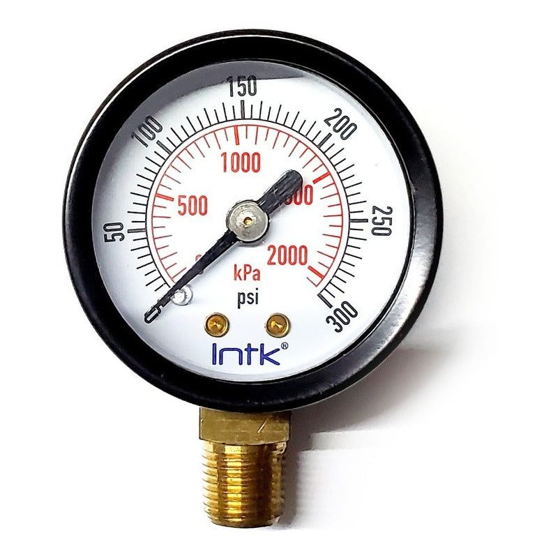Manómetro P/ Compresor 1.5 In, 300 Psi/kpa (aire,gas)